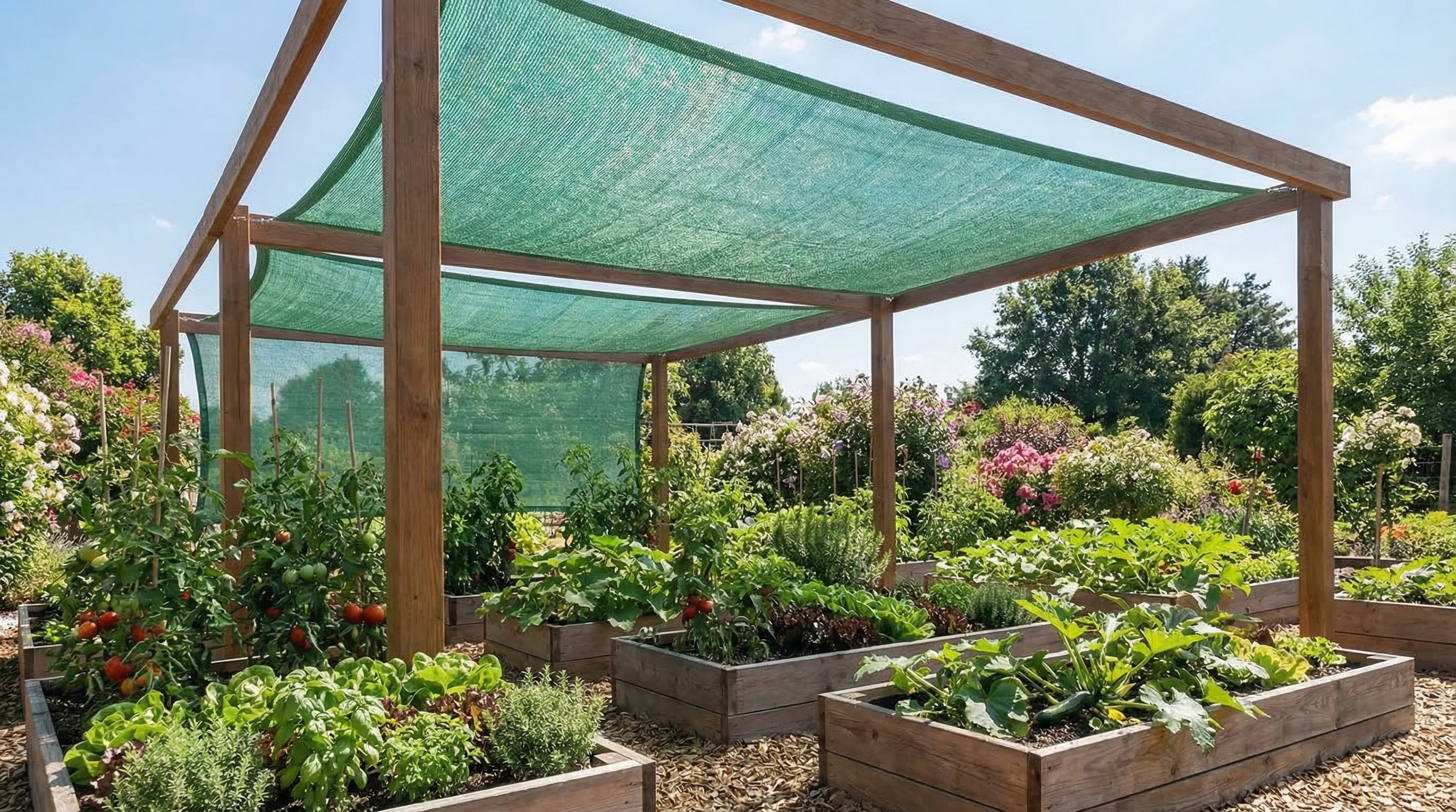 Gölge Filesi – 55lik Gölgeleme Filesi – Çit Filesi – Yeşil – Düz Kenar